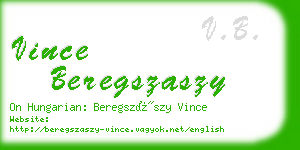 vince beregszaszy business card